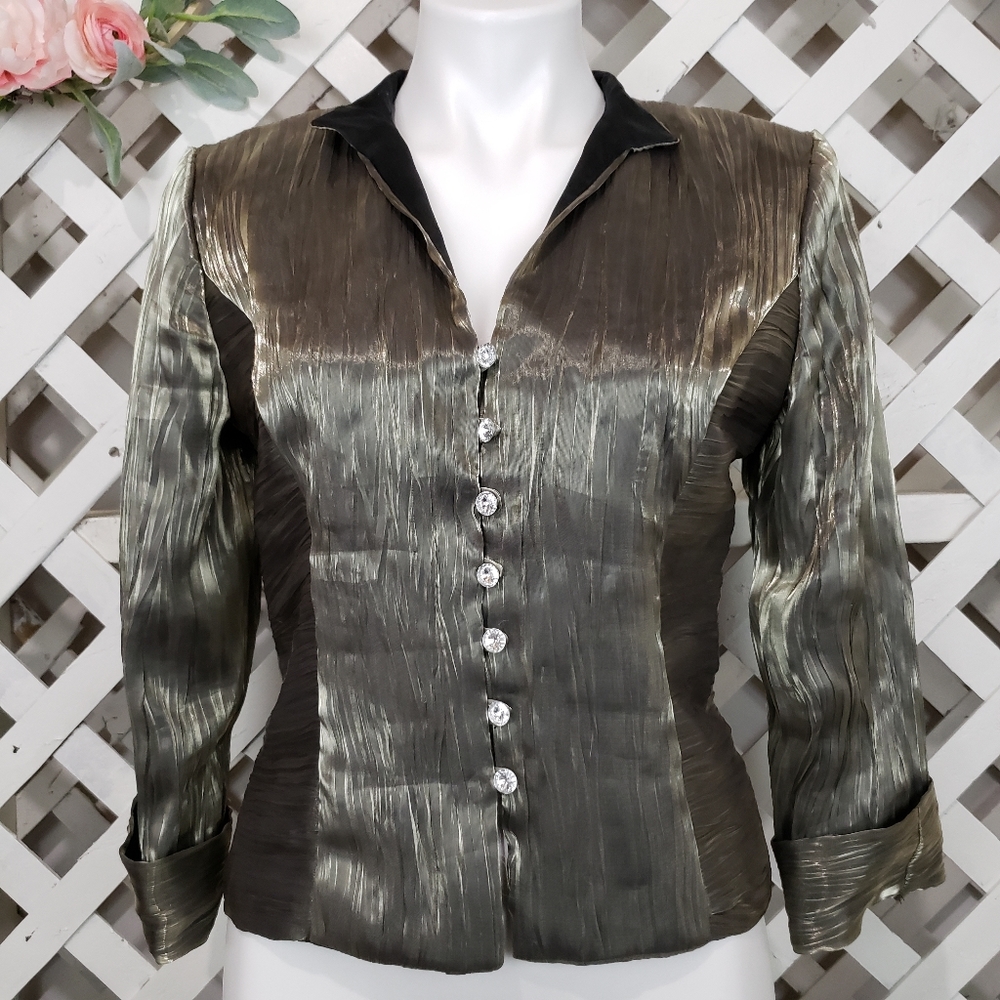 J.R. Nites by Caliendo Formal Blouse Size  6